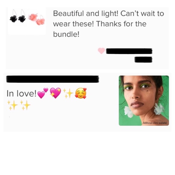 🍒3/$30 New Resin Flower Earrings - Picture 12 of 12